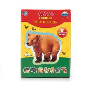 Макси-пазлы ТМ Умка Лесные животные 8 развивающих картинок