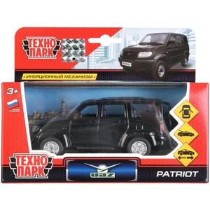 Машина UAZ patriot черная длина12 см