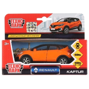 Машина Renault Kaptur оранжево-черный 12см