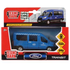 Машина Ford Transit синий 12 см