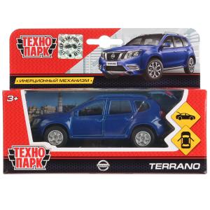 Машина Nissan terrano синий 12 смТ