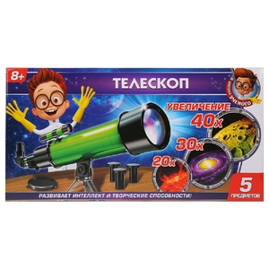 Игрушка опыты школа ученого телескоп 20/30/40х с аксессуарами