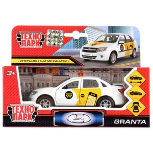 Модель металлическая LADA Granta ТАКСИ, 12 см