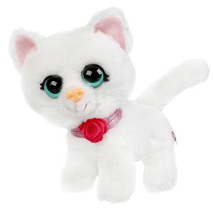 Игрушка мягкая кошка Снежинка 16 см, ТМ Мой питомец
