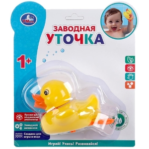 Заводная игрушка для ванны уточка ТМ Умка 1712D061-R