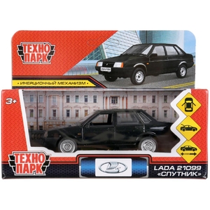 Машина LADA-21099 Спутник 12 см черный ТМ Технопарк