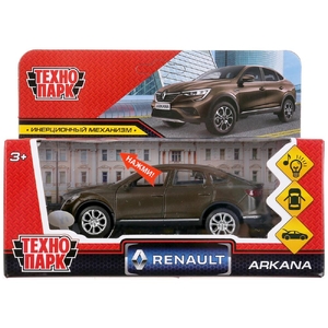Машина со светом и звуком Renault Arkana матовый бежевый 12 см