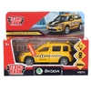 Модель металлическая свет-звук SKODA YETI ТАКСИ 12 cm
