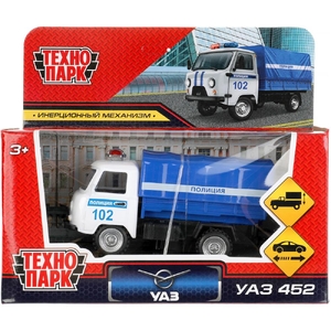 Машина UAZ 452 Полиция 10 5 см съемный тент кор ТМ