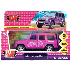 Машина Mercedes-Benz G-Class 12 см фиолетовый ТМ Технопарк