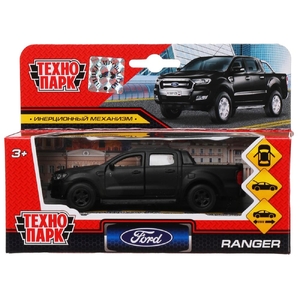 Машина Ford Ranger Пикап 12 см черный матовый