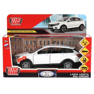 Модель металлическая свет звук LADA VESTA SW CROSS 17 см