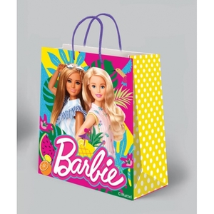 Пакет подарочный БАРБИ 26х32х14см, глянцевый