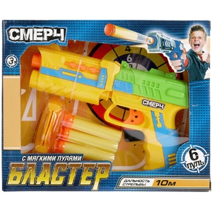 Игрушка бластер с мягкими пулями и мишенью 1509G026-R1
