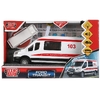 Модель пластиковая свет-звук FORD TRANSIT СКОРАЯ 16 см