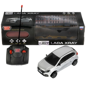 Машина на радиоуправлении LADA XRAY свет серебристая 18 см