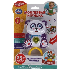 Моя первая игрушка Музыкальная Панда 25 песен сказок и звуков ТМ Умка