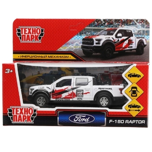 Модель Ford F150 Raptor 12 см красный ТМ Технопарк