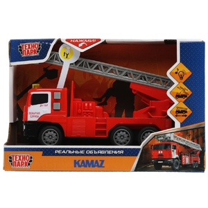Машина пластик со светом и звуком KAMAZ ПОЖАРНАЯ МАШИНА 17 см