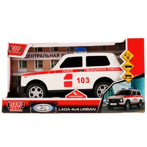 Модель пластиковая LADA 4x4 URBAN СКОРАЯ 19 см