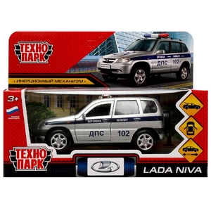 Модель металлическая LADA NIVA ПОЛИЦИЯ 12 см