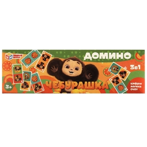 Пазлы Чебурашка Домино пластиковое 3В1