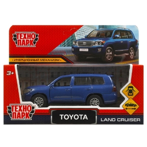 Модель металлическая TOYOTA LAND CRUISER 12 5 см двери инерц синий