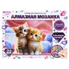 Алмазная мозаика 22*30 с подрамником Котики