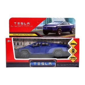 Модель металлическая tesla cybertruck 13,7 см синий