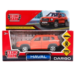 Модель металлическая HAVAL haval dargo,дл 12 см,дв,багаж,инер, терракотовый