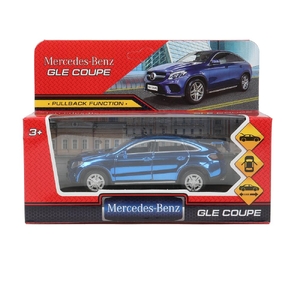 Модель Металлическая Mercedes - Benz Gle Coupe Длин 12 См Синий Хром