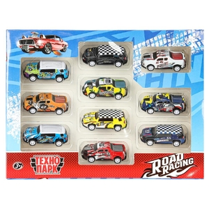 Модель металлическая ROAD RACING набор СУПЕРКАР 6,8 см
