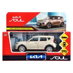 Модель металлическая KIA soul длина 12 см серый
