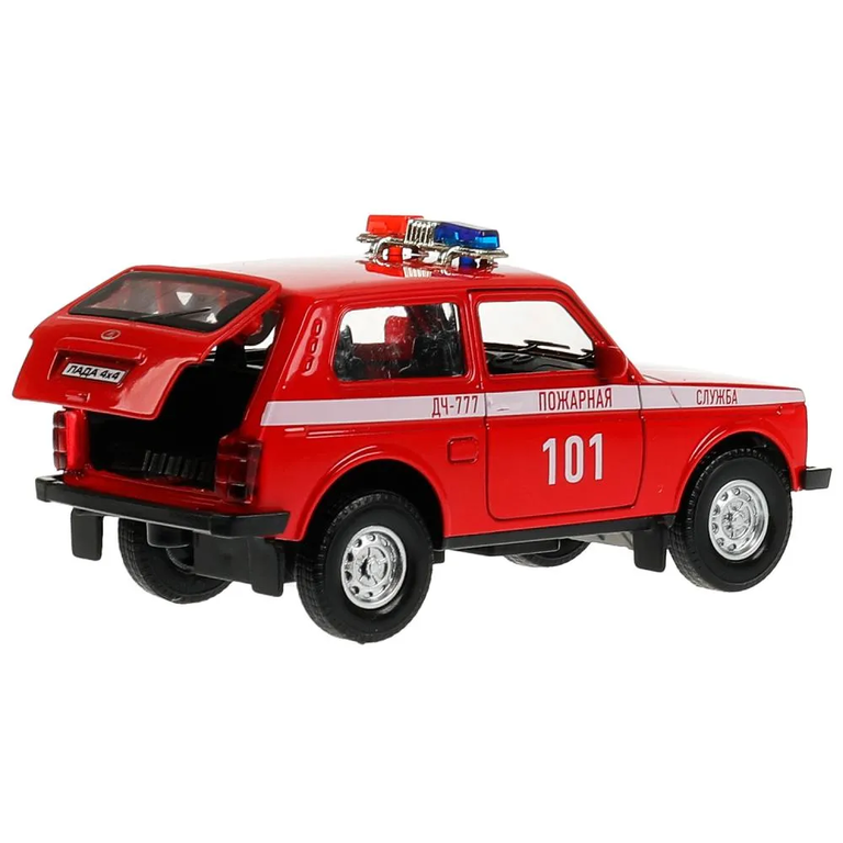 Модель пластик Гараж Пожарная Часть 20,5 см LADA 4x4