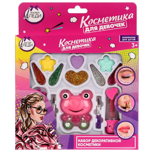 Косметика тени, тени для век с блестками, помада, блеск для губ