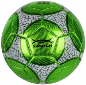 Мяч футбольный X-Match, 1 слой PVC, металлик 56487