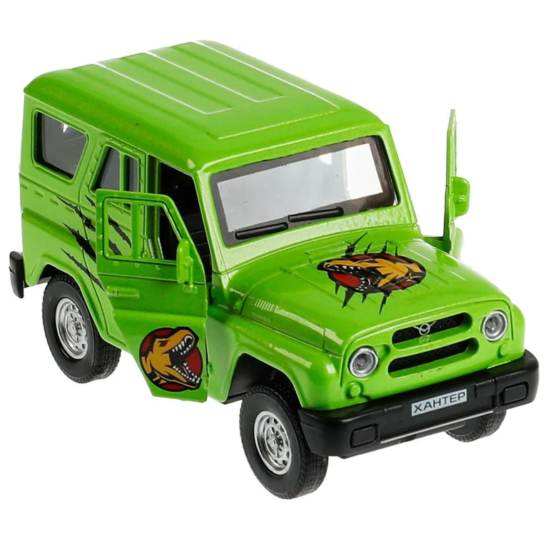 Модель металлическая UAZ Hunter Динозавры 11,5 см