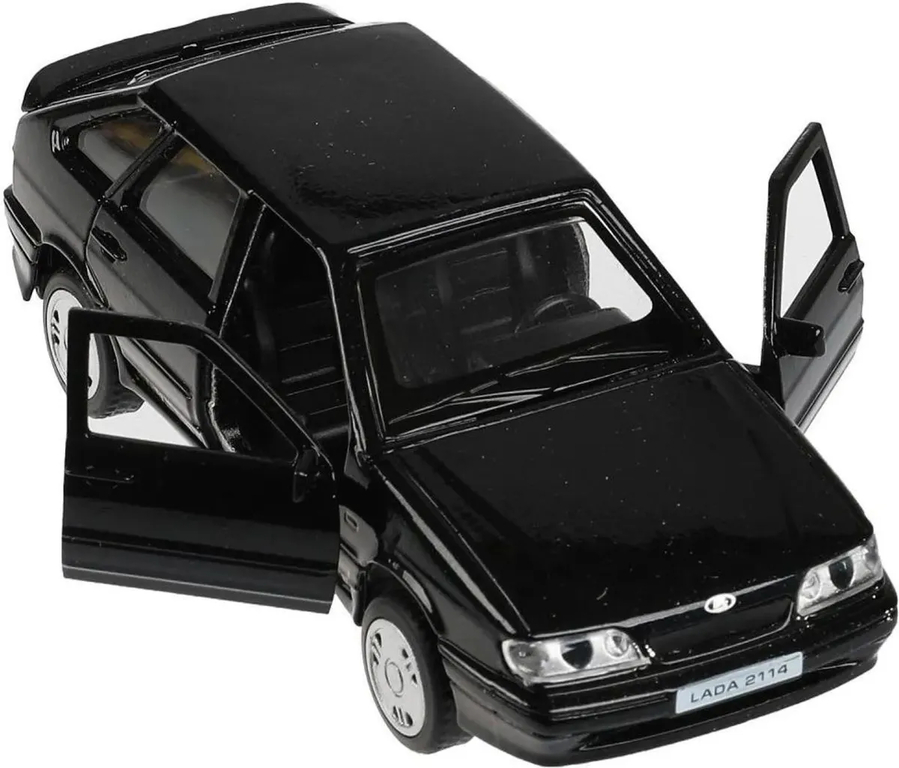 Машина LADA -2114 Samara 12 см двери черный ТМ Технопарк