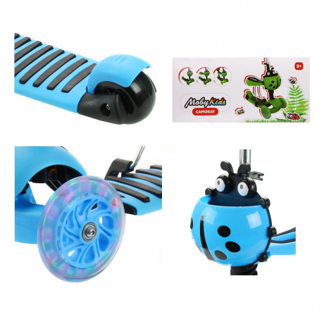 Самокат  Moby Kids Божья коровка 3 в 1