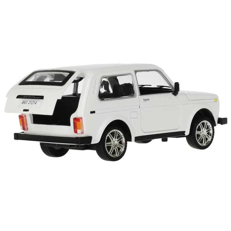 Модель металлическая свет-звук LADA 4х4, 17 см белая