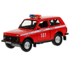 Модель пластик Гараж Пожарная Часть 20,5 см LADA 4x4