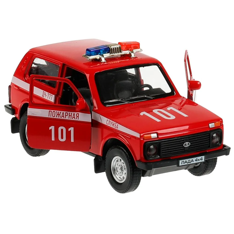 Модель пластик Гараж Пожарная Часть 20,5 см LADA 4x4