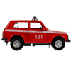 Модель пластик Гараж Пожарная Часть 20,5 см LADA 4x4