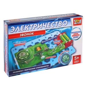 Конструктор электронный электрозвонок на батарейках