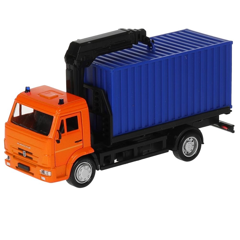Модель металлическая KAMAZ КОНТЕЙНЕРОВОЗ длина 15,5 см