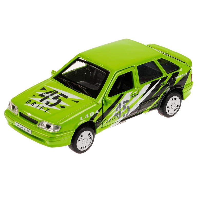 Модель LADA -2114 Samara Спорт 12 см зелёная ТМ Технопарк