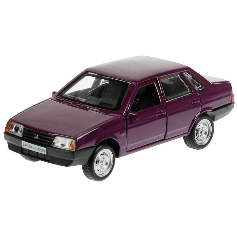 Модель металлическая LADA-21099 "СПУТНИК" 12 см  фиолетовый