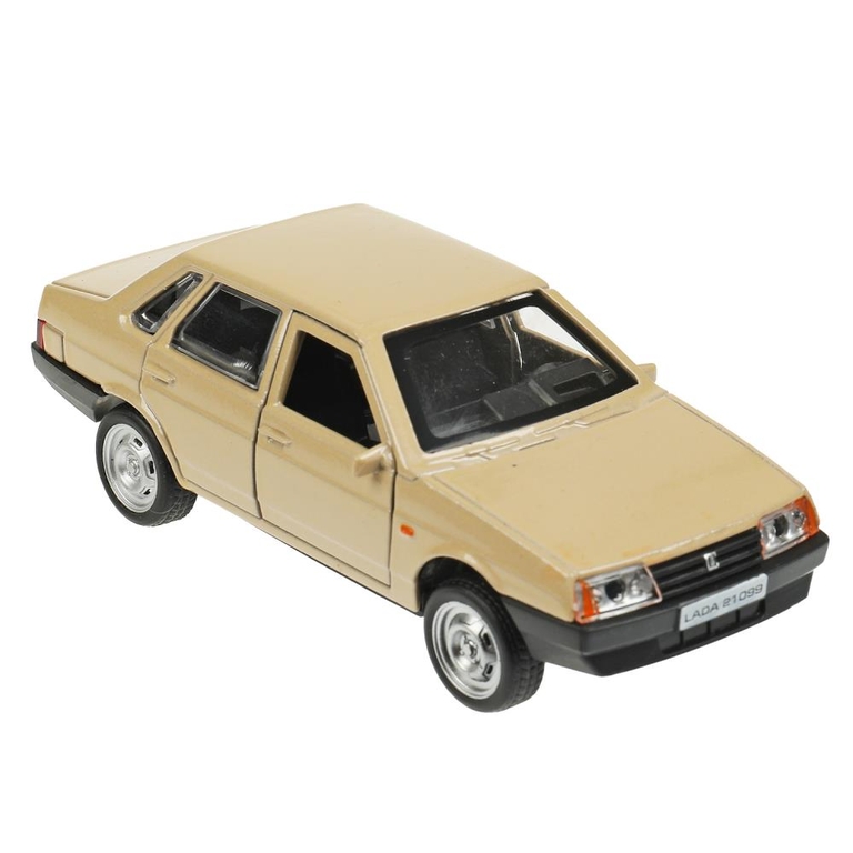 Модель металлическая LADA-21099  СПУТНИК  12 см  бежевый