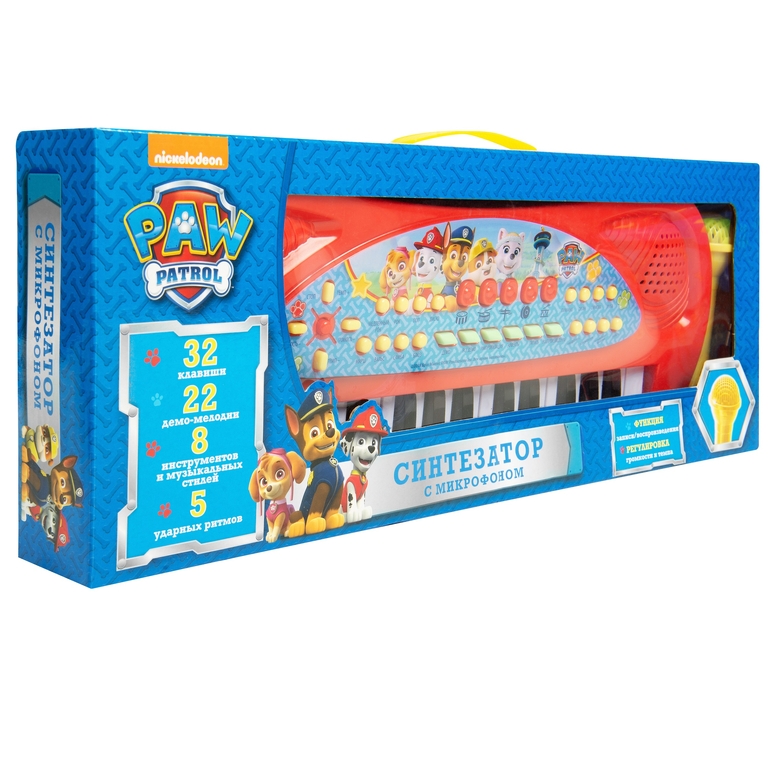 Щенячий патруль. Игрушечный синтезатор с микрофоном ТМ Paw Patrol