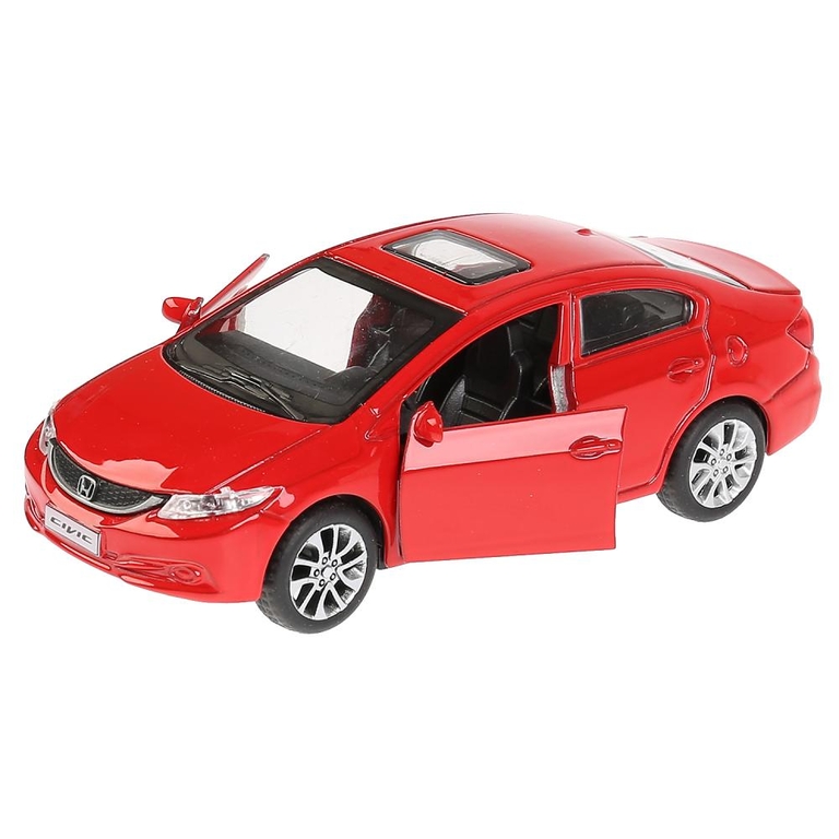 Модель металлическая HONDA CIVIC длина 12 см, красный
